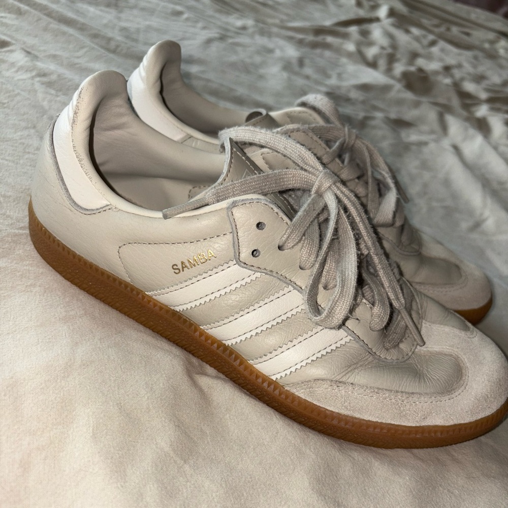 Adidas Samba beige Leather Sneakers
